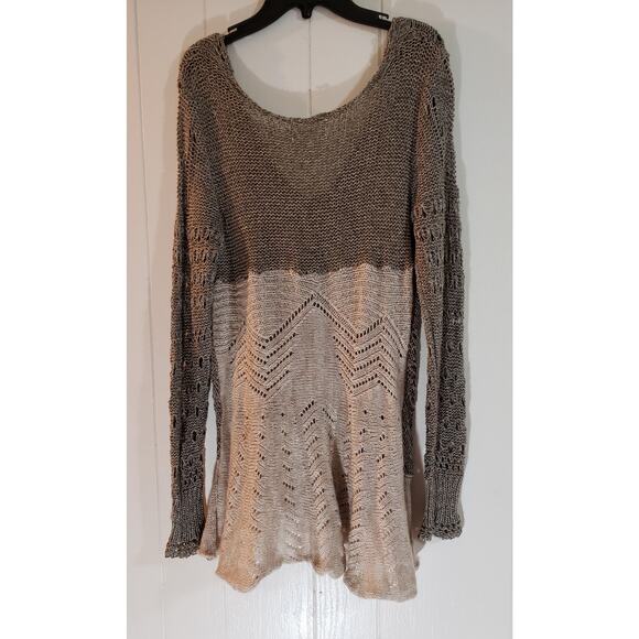 EN CREME Size Medium Taupe Sweater - Picture 2 of 4